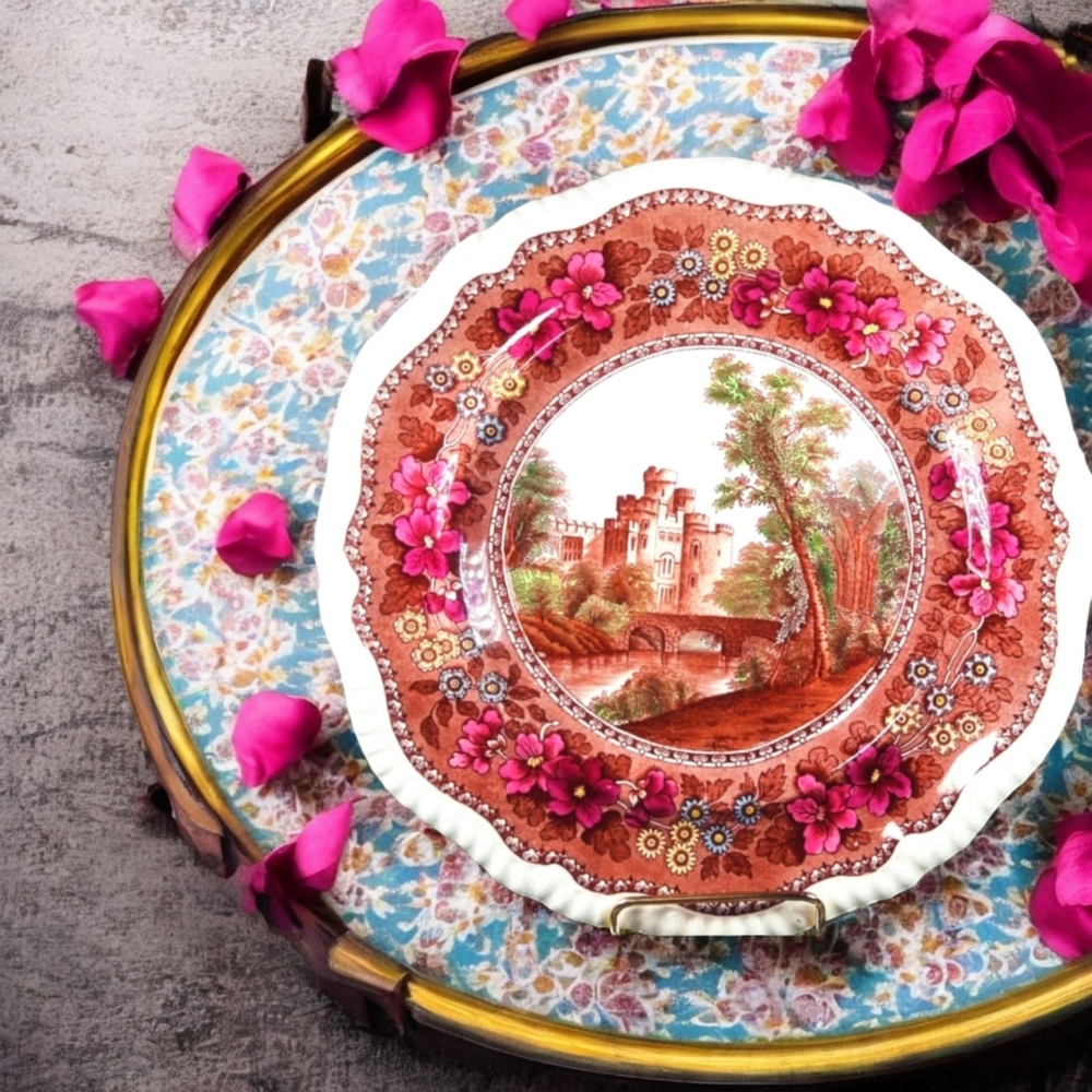 centenary, Plate, Delft By Spode, Warwick Castl Excellent condition.  Please see